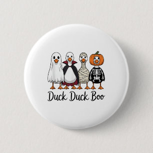 Duck Duck Boo Funny Goose Halloween Costume _1  6 Cm Round Badge
