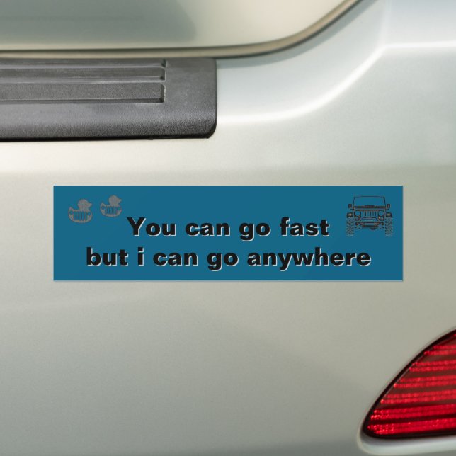 Duck Duck Bumper Sticker Go Anywhere (On Car)