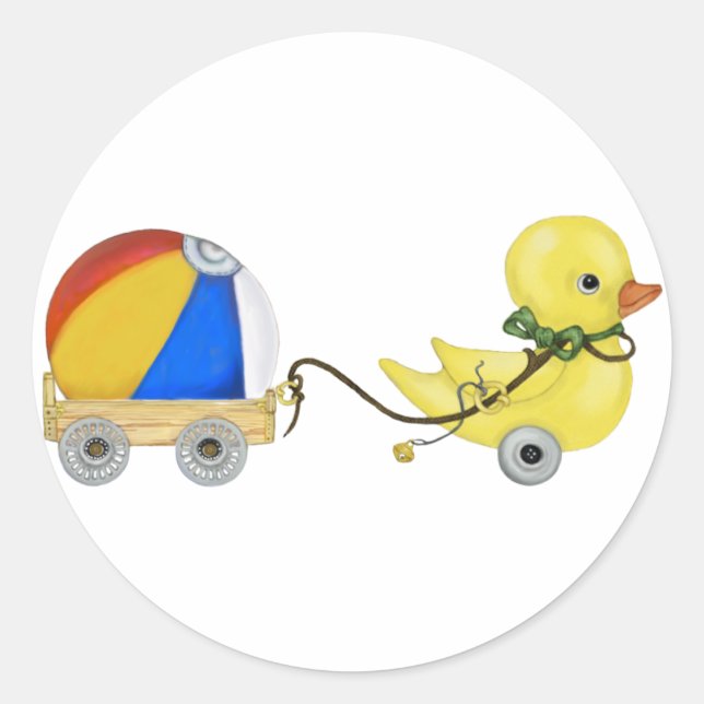 Duck Duck Childrens Stickers (Front)