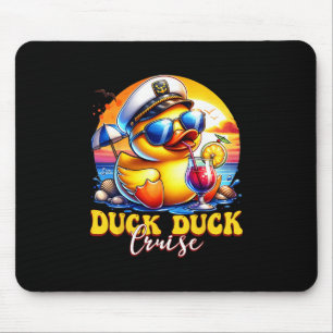 Duck Duck Cruise Funny Family Cruising Matching Gr Mouse Mat