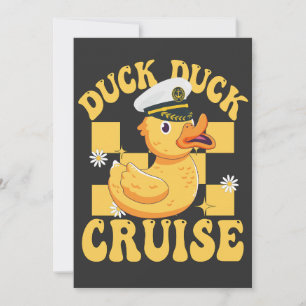 Duck Duck Cruise Funny Family Cruising Matching  Invitation