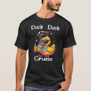 Duck Duck Cruise Funny Family Cruising Matching Sq T-Shirt