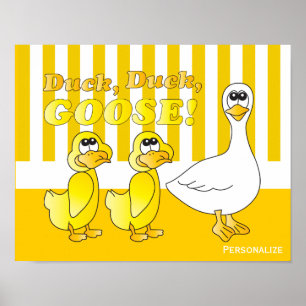 Duck, Duck, Goose Baby Nursery Theme Poster