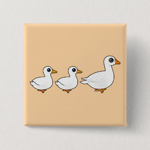 Duck Duck Goose Domestic 15 Cm Square Badge