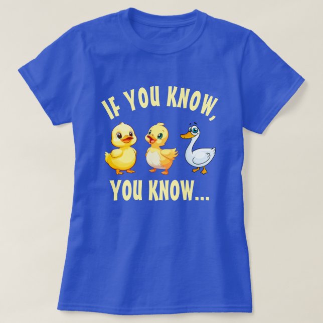 Duck Duck Goose Fun T-Shirt (Design Front)