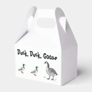 Duck Duck Goose Funny Kids Game Cartoon Pun Favour Box