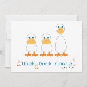 Duck Duck Goose Invitation