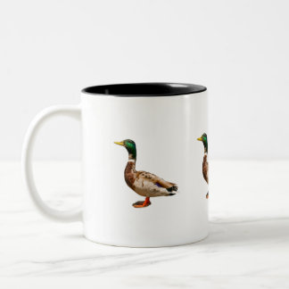 duck duck goose Two-Tone coffee mug
