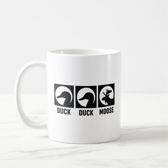 Duck Duck Moose Coffee Mug (Left)