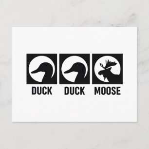 Duck Duck Moose Postcard