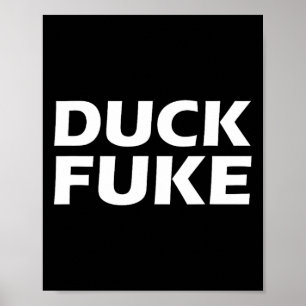 Duck E Funny Sketll Rivalry  Poster