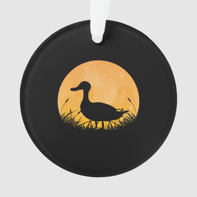 Duck Easy Halloween Outfit Mallard Dipper Moon Ornament (Front)