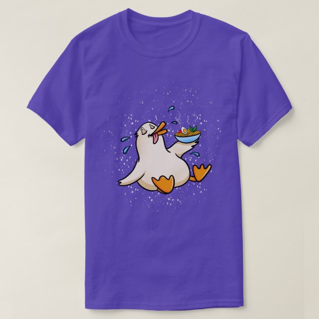 Duck Eating Ramen T-Shirt (Design Front)