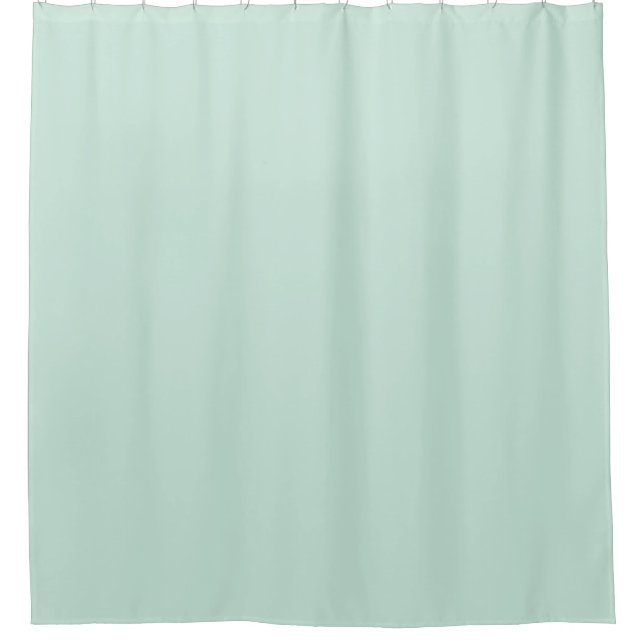 Duck Egg Blue Solid Colour Shower Curtain (Front)
