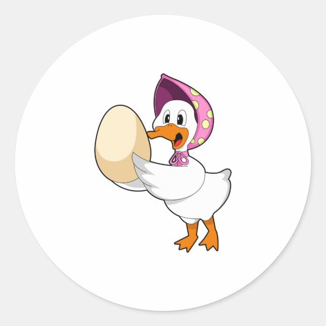 Duck Egg Classic Round Sticker (Front)