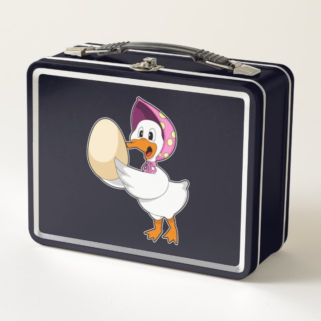 Duck Egg Metal Lunch Box (Front)