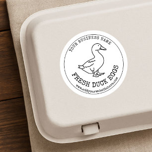 Duck Eggs Carton Label Rustic Vintage Farm Fresh