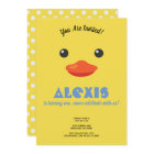 Duck Face Birthday Party Photo Invite
