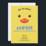 Duck Face Birthday Party Photo Invite<br><div class="desc">Invite all your family and friends to your child's ducky-themed Birthday Party with these cute Duck Face birthday invitations. Easy to customise with your party information. Add a photo of your child on the back (optional).</div>