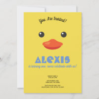 Duck Face Birthday Party Photo Invite