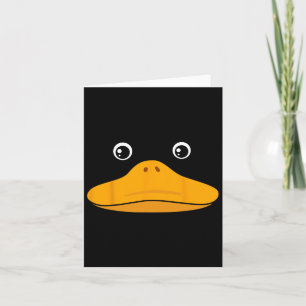 Duck Face Costume Cute Easy Animal Halloween Gift Card