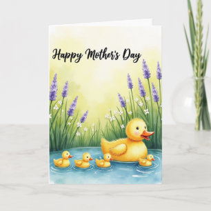 Duck Family Mothers Day Card