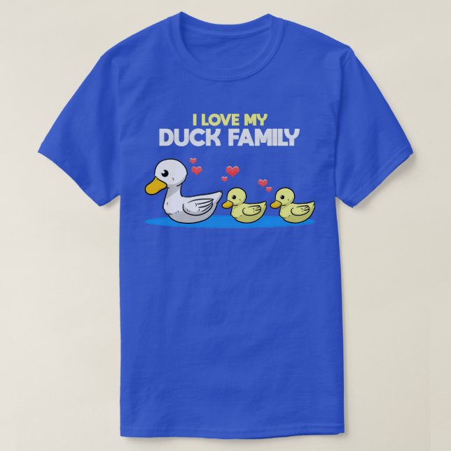 Duck Family Owner Lover Cute Baby Ducks T-Shirt (Design Front)