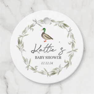 Duck favour tag, mallard favour tag,  tags