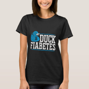 Duck Fiabetes Diabetes Awareness Month Insulin Pan T-Shirt