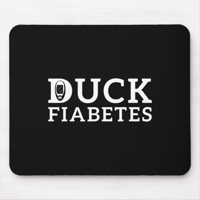 Duck Fiabetes Diabetes Awareness  Mouse Mat (Front)