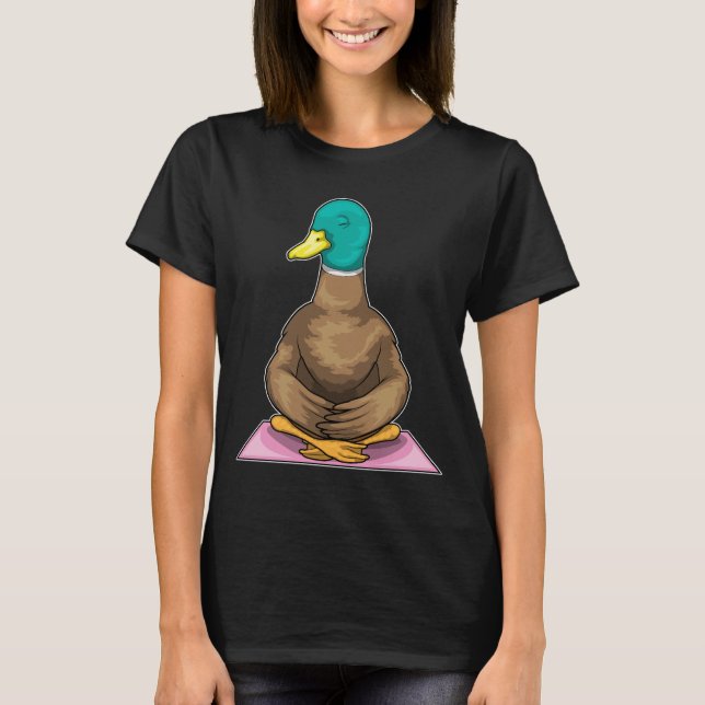 Duck Fitness Yoga Meditation T-Shirt (Front)