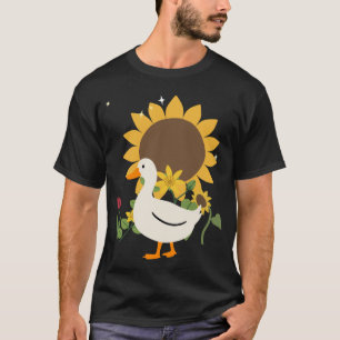 Duck Flowers Kids Bird Tulip T-Shirt