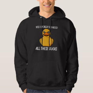 Duck For Men Women Yellow Duckie Water Bird Animal Hoodie