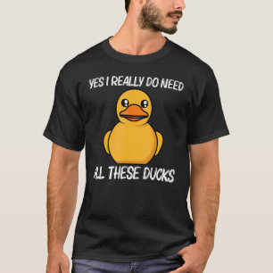 Duck For Men Women Yellow Duckie Water Bird Animal T-Shirt