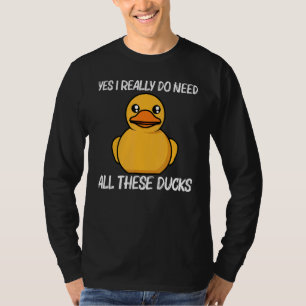 Duck For Men Women Yellow Duckie Water Bird Animal T-Shirt