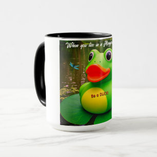 Duck Frog Swamp Custom Coffee Mugs