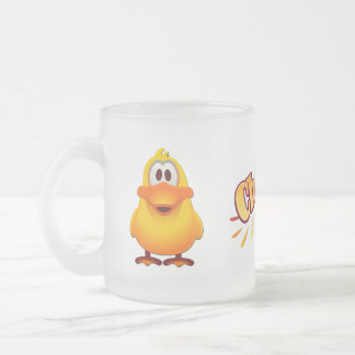 Duck Frosted Glass Mug