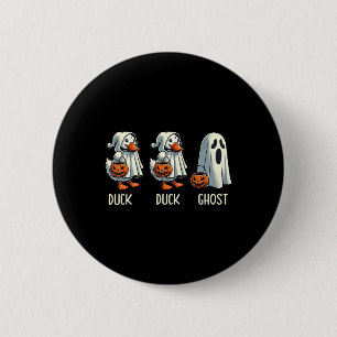 Duck Ghost Pun Trunk Or Treat Trick Or Treat Funny 6 Cm Round Badge