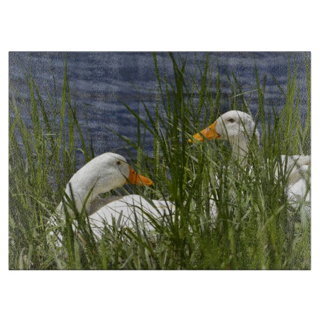 Duck Glass Cutting Board (Front)