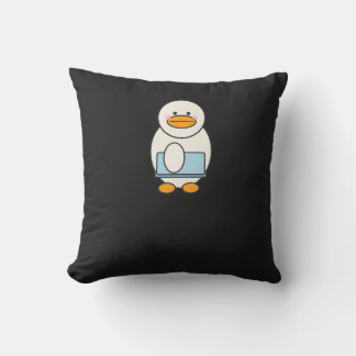 Duck going to work, funny work cushion