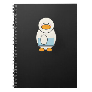Duck going to work, funny work notebook