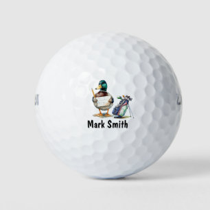 Duck golfer  golf balls