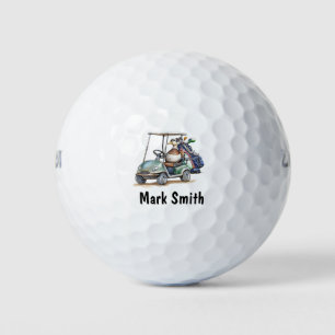 Duck golfer golf balls