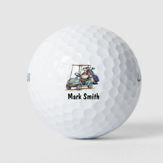 Duck golfer  golf balls (Front)