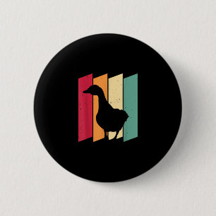 Duck Goose Farmer Gift 6 Cm Round Badge