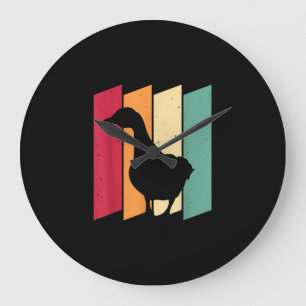 Duck Goose Farmer Gift Large Clock