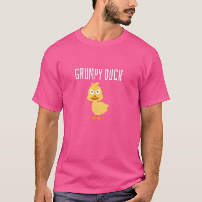 Duck Grumpy Face Cute Cruising Rubber Fun Costume T-Shirt (Front)