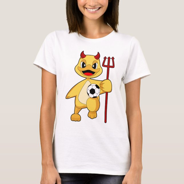 Duck Halloween Soccer T-Shirt (Front)
