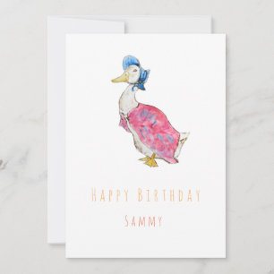 Duck Happy birthday greeting card 