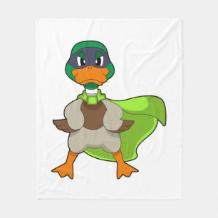 Duck Hero Cape Fleece Blanket